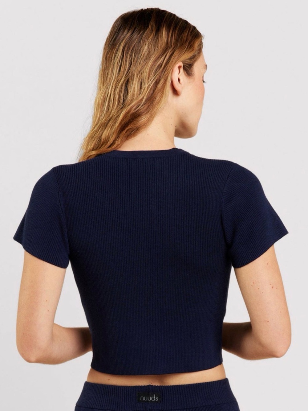 Nuuds Ribbed Sweater Baby Tee - Picture 3 of 10